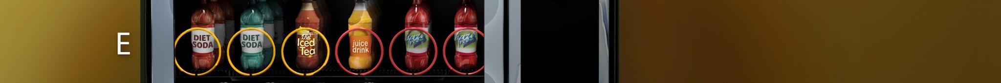 Row E - Beverage vending machine