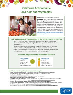 Cover: California Action Guide on Fruit and Vegetables