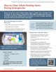 How to clean infant feeding items during an emergency