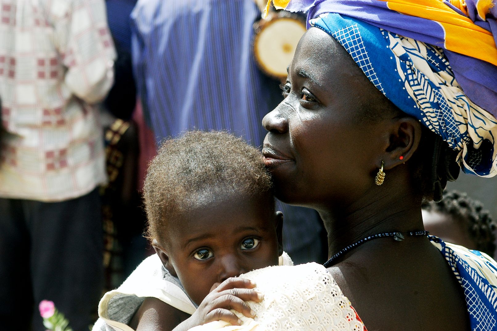 Burkina Faso woman and child