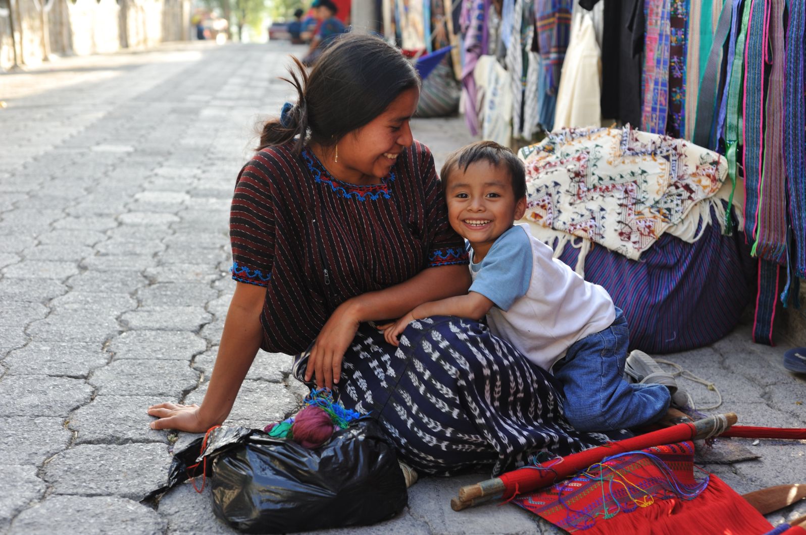 Mother and small child in Guatemala