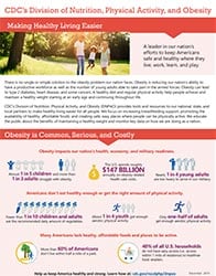Cover: Obesity fact sheet