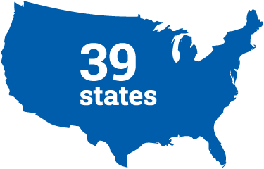 39 states