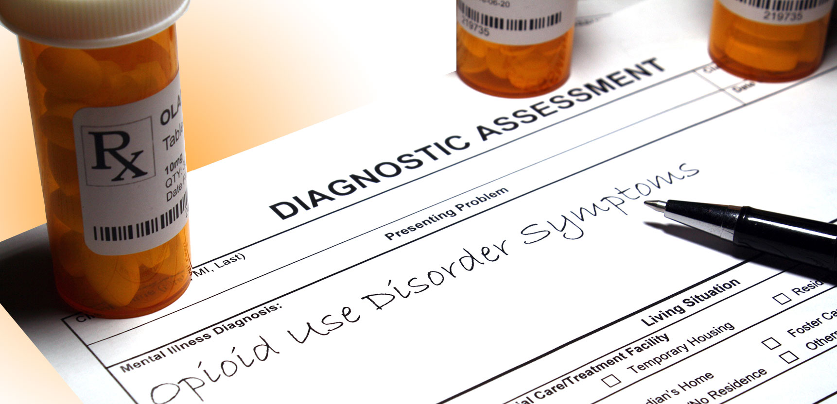 photo of an opioid use disorder diagnosis