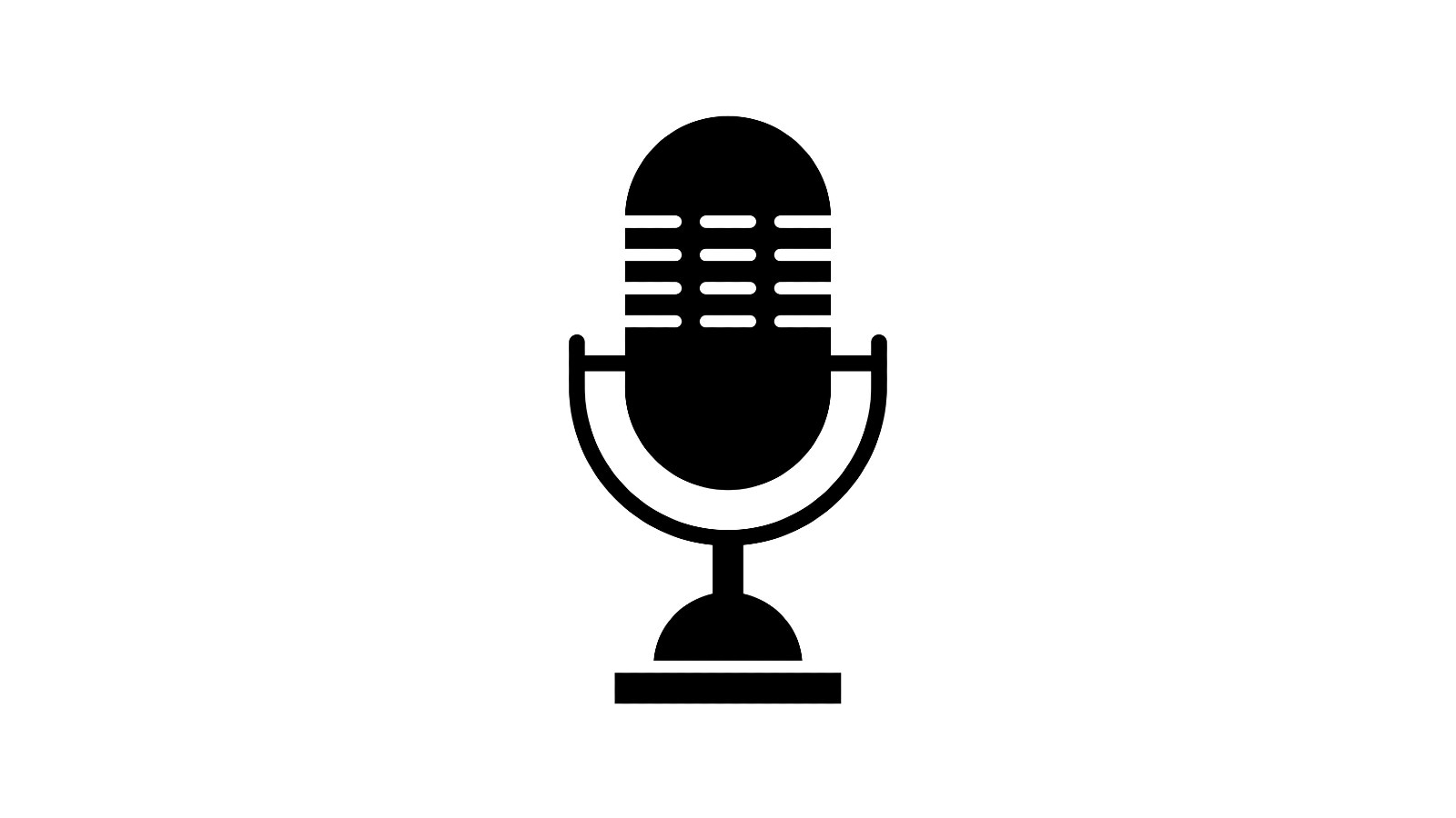 Decorative illustration of a microphone