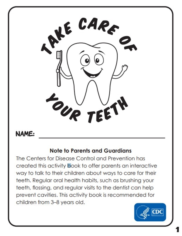 Take Care of Your Teeth activity book cover