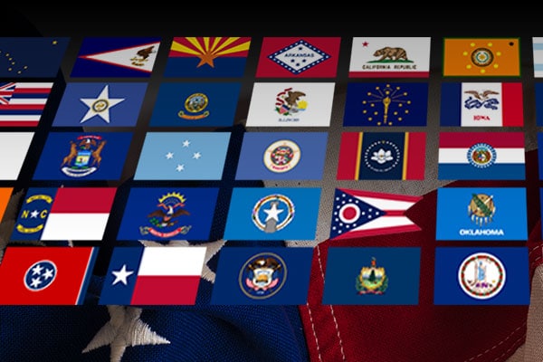 Flags of the world graphic