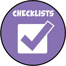 Ready Wrigley checklist icon.