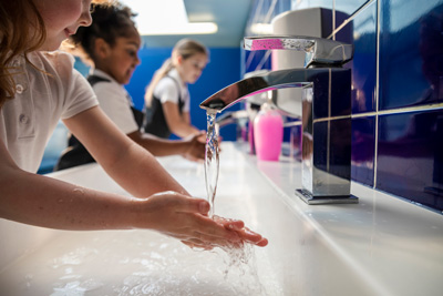 handwashing-school Children washing hands at school