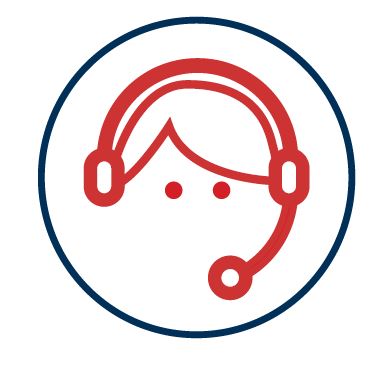 icon image of a head with headset over the ears