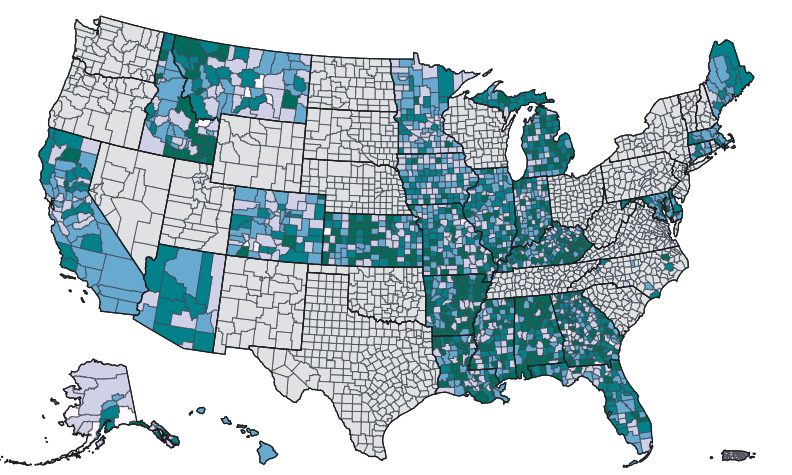 United States Dispensing Rate Maps