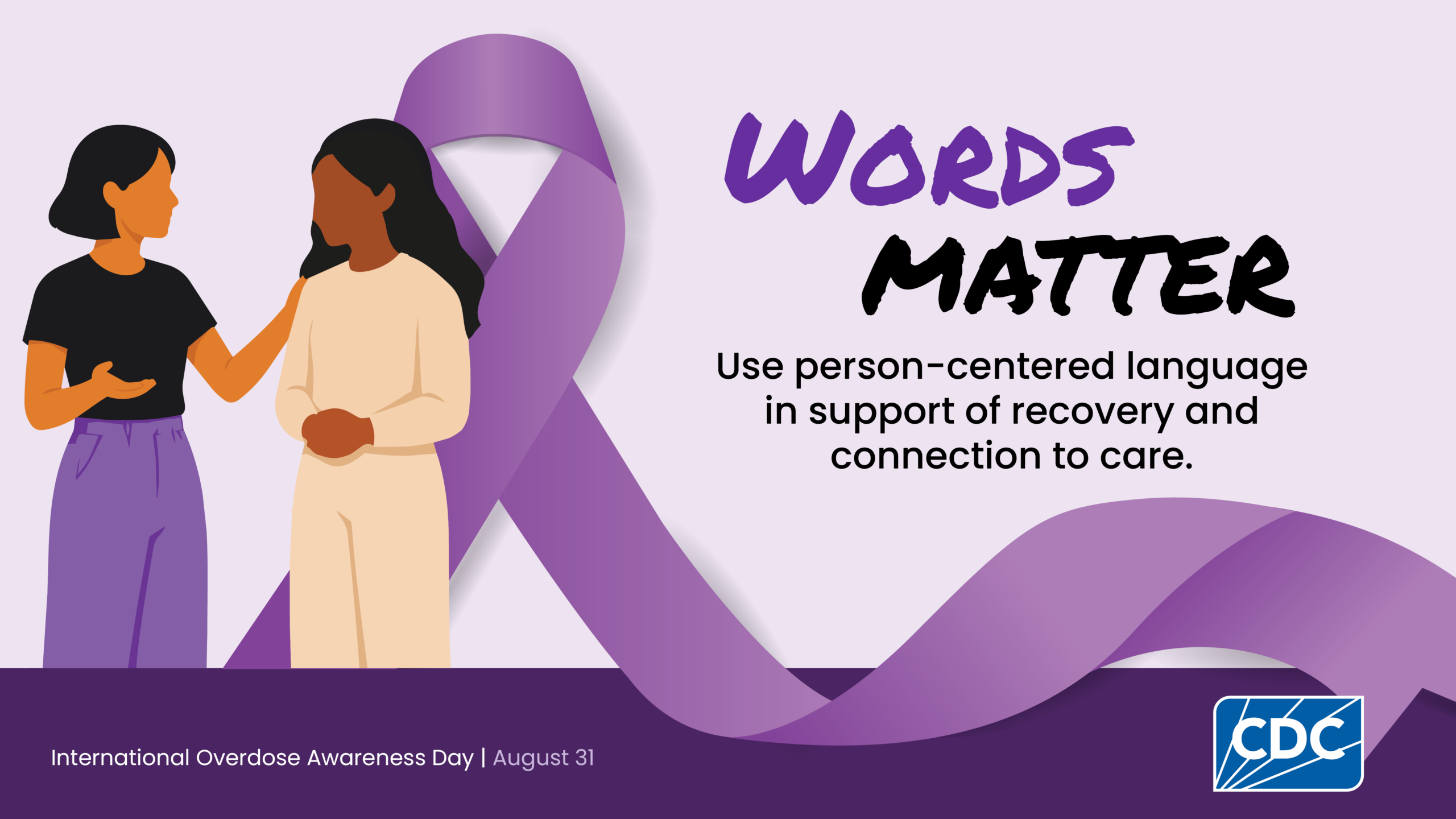 Words Matter. Use person-centered language in support of recovery and connection to care.