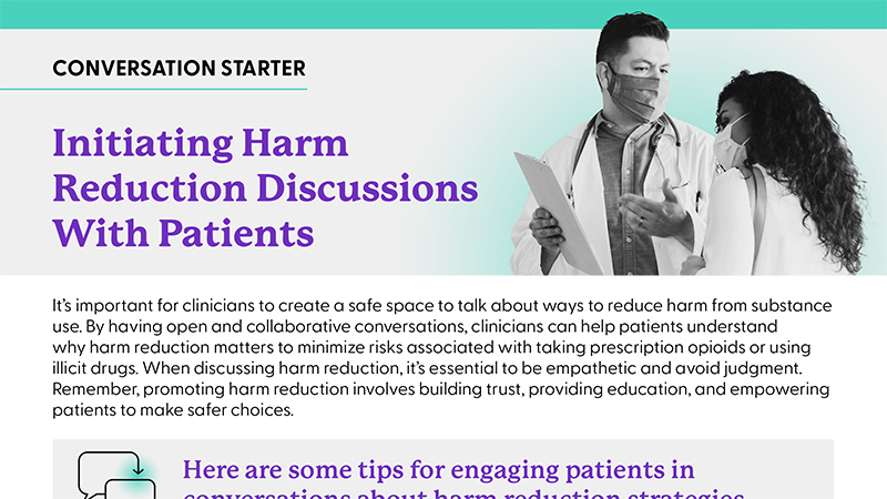 Initiating Harm Reduction Discussions with Patients
