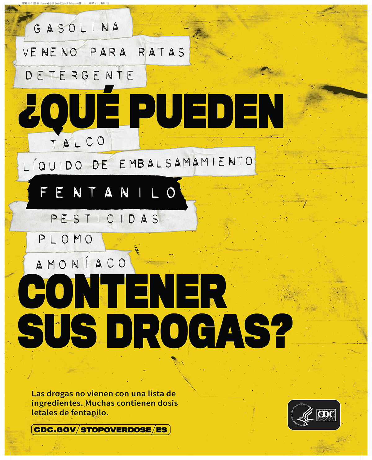 ¿Qué pueden contener sus drogas? - Fentanyl (Spanish)