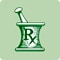 A green icon representing prescription drugs.