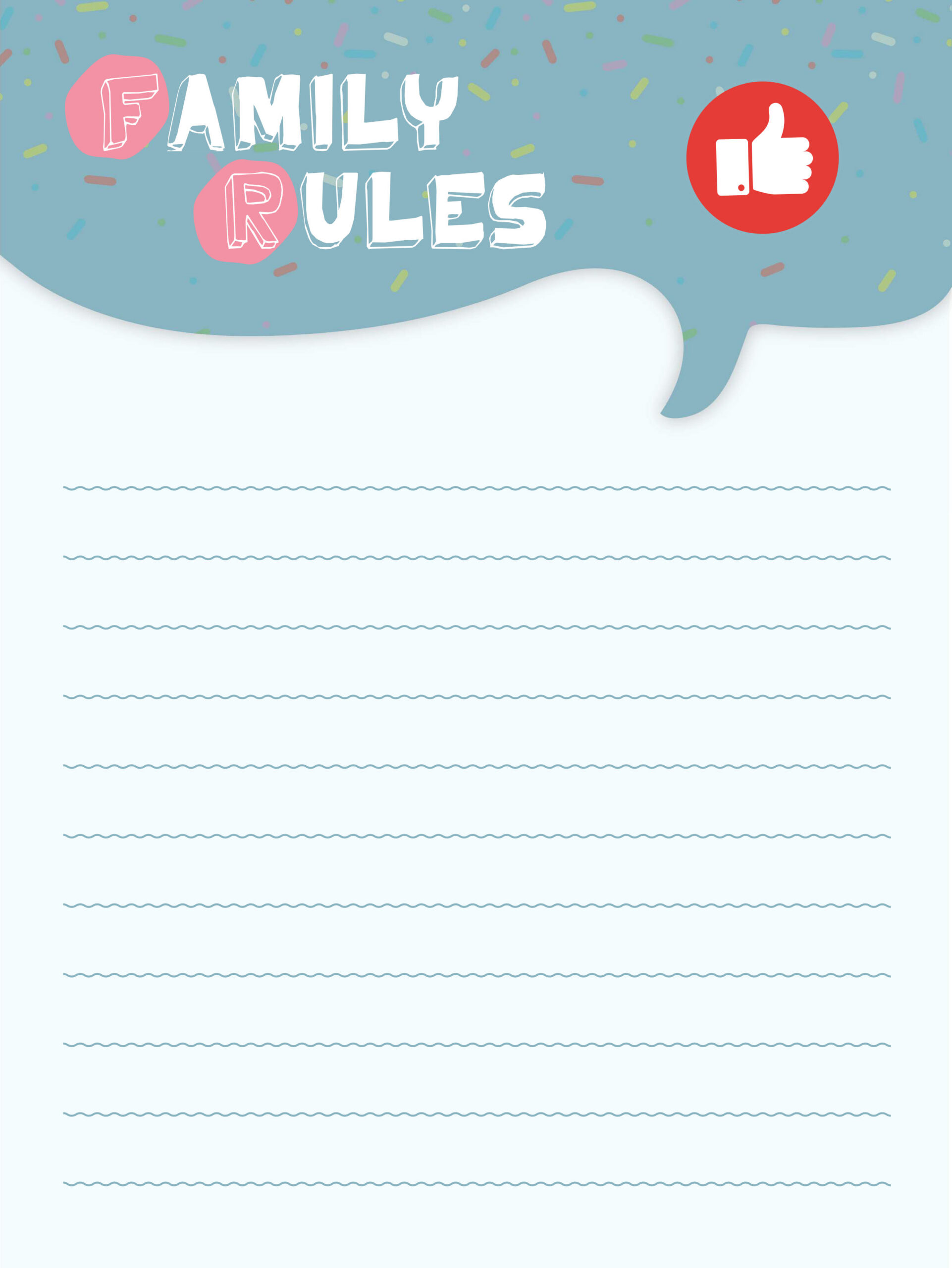 My Family Rules Chart