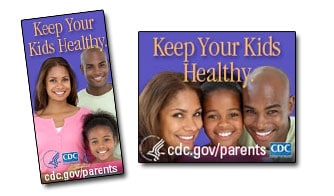 CDC Parent Information Buttons and Badges