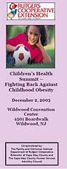Children's Health Summit Brochure