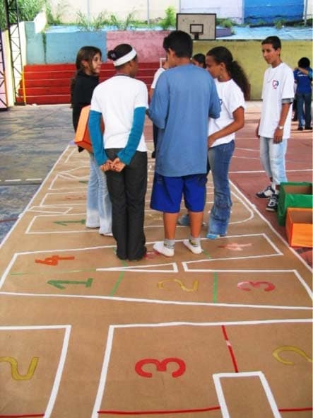 Photo of young people organizing a game