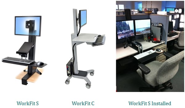Photo of workstations