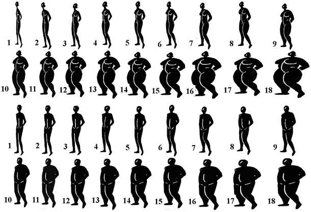 Chart of body images