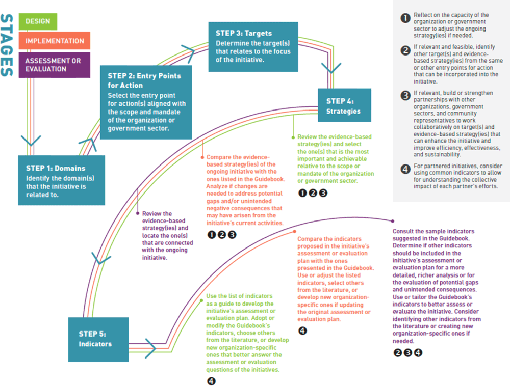 22_0209_04 Flowchart providing guidance for using the Guidebook of Strategies and Indicators for Action on Financial Wellbeing & Financial Strain (24).