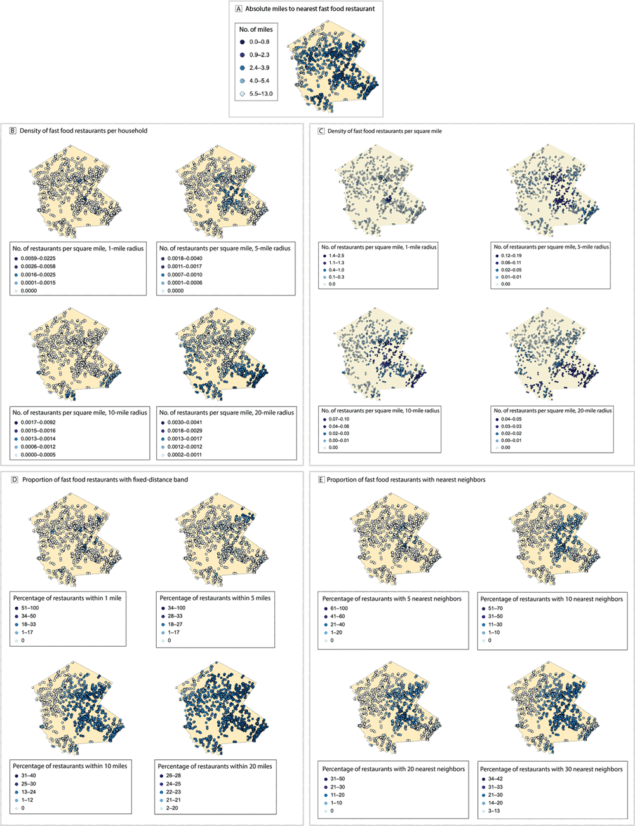 Association Between Various Metrics of the Rural Food Environment and Diabetes and Obesity