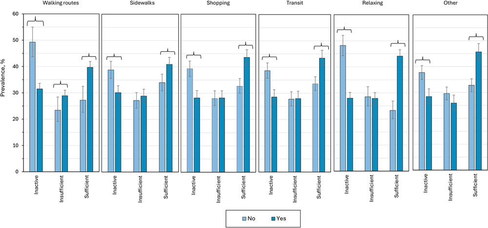 Physical Activity and Perceptions of the Community Walking Environment Among Cancer Survivors, National Health Interview Survey, 2024