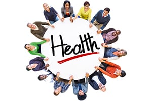 Group of People with Health graphic
