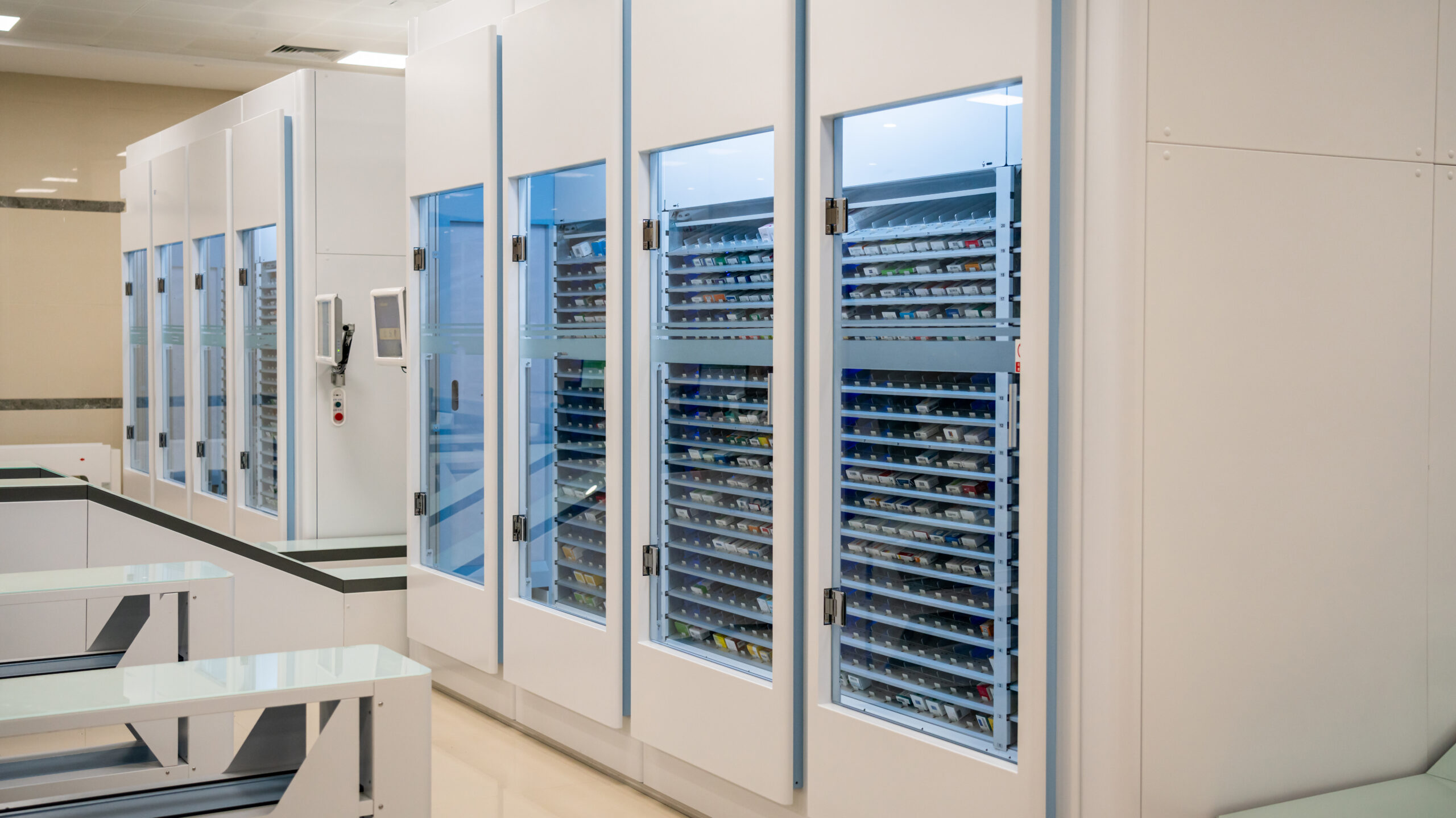 Laboratory repository containing specimens.