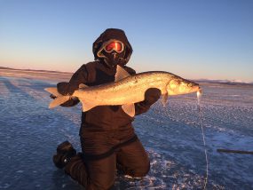 Brittany Anderson Ice Fishing