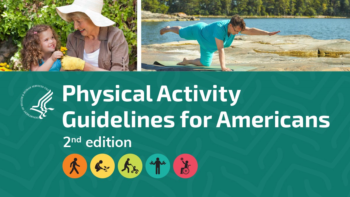 Cover of report titled "Physical Activity Guidelines for Americans, 2nd edition."