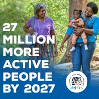 Active People Healthy Nation 27 million more active people by 2027, AA Mom and Grandmother