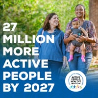 Active People Healthy Nation 27 million more active people by 2027, Latino Mother and Grandmother