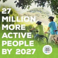 Active People Healthy Nation 27 million more active people by 2027, 2 Youths on bikes