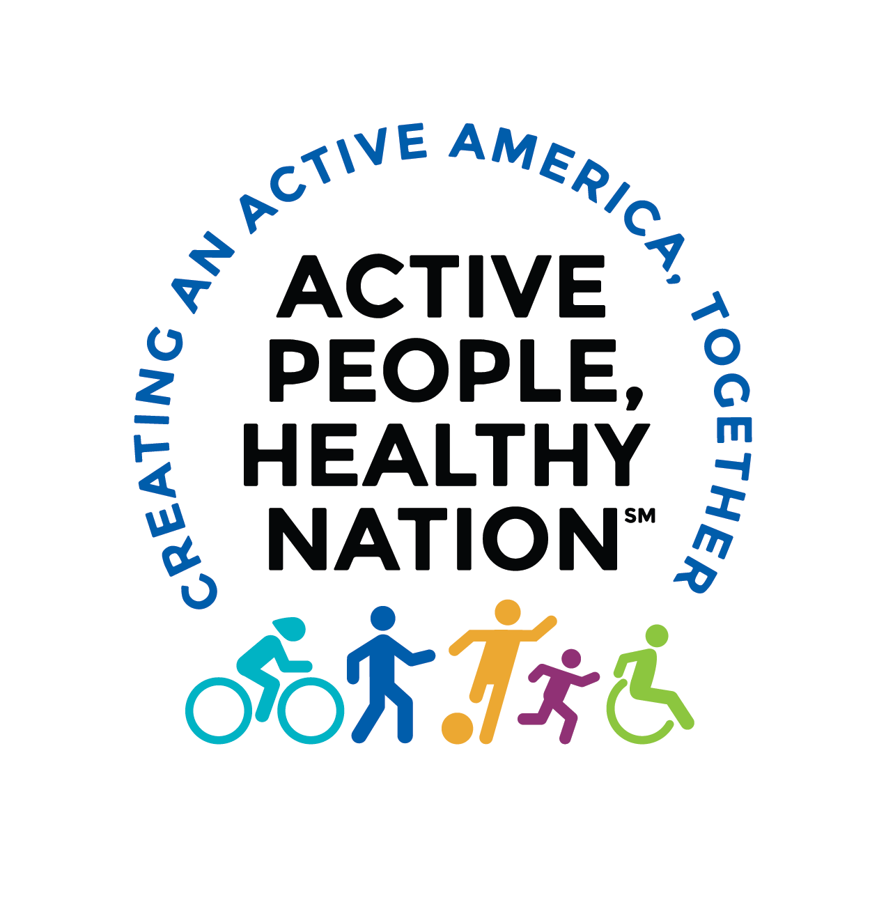 Active People, Healthy Nation Logo