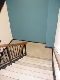 photo of stairwell before improvements