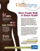 Cover: CDC VitalSigns - More people walk to better health