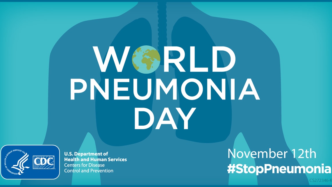 Graphic for World Pneumonia Day on November 12th. #StopPneumonia