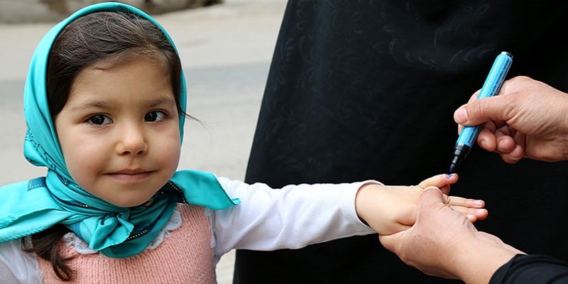 child receiving polio vaccination immunization