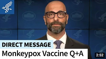 Captura de pantalla del video: 7 preguntas sobre las vacunas contra la viruela símica o del mono con el Dr. Daskalakis