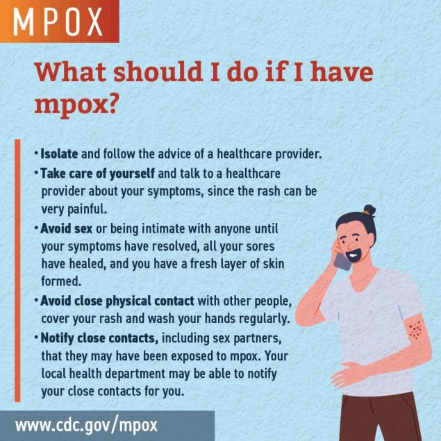 More on what should I do if I have mpox