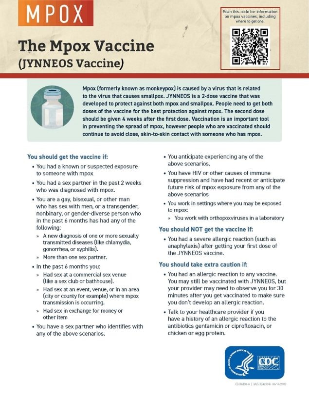The Mpox Vaccine (JYNNEOS Vaccine)