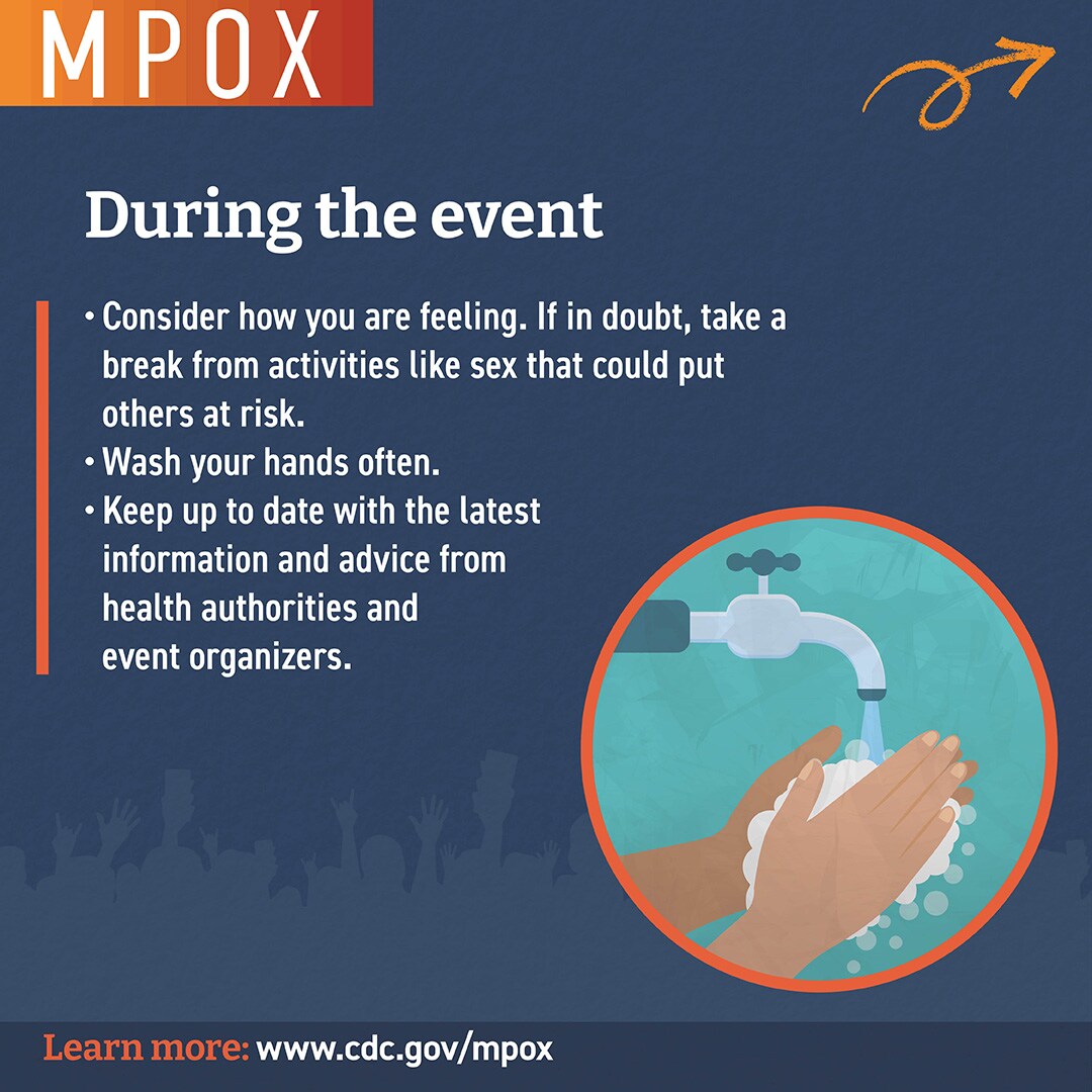 During the event mpox social media button