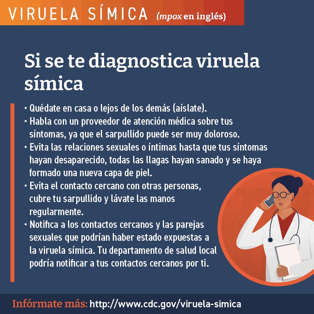 Si se le diagnostica viruela símica