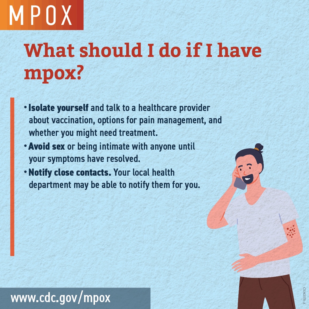 What should I do if I have mpox?