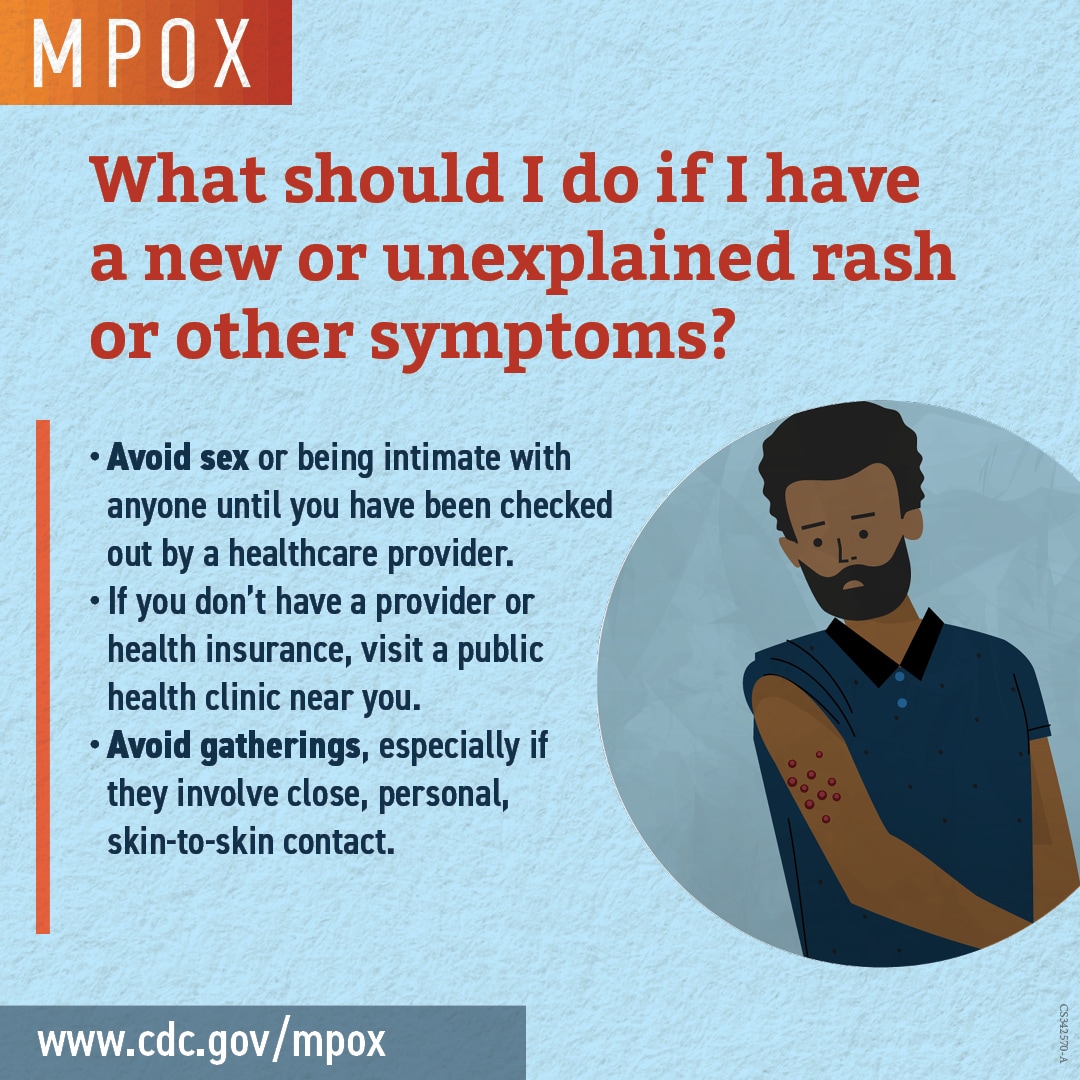 What should I do if I have a new or unexplained rash or other symptoms?