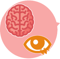 brain and eye icons
