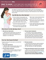 What to know if your baby may have been affected by zika but no health conditions