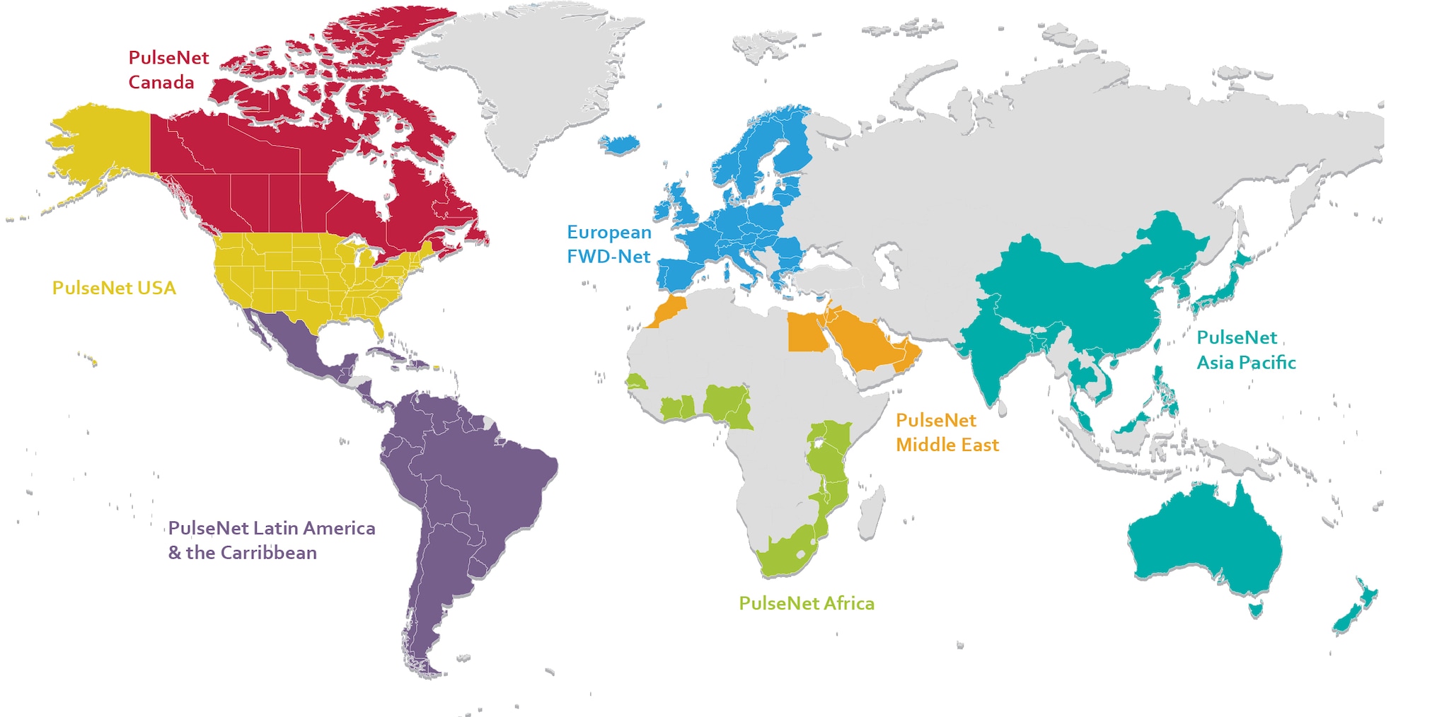PulseNet International Map